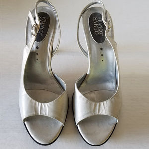 Franco Sarto Leather Slingbacks